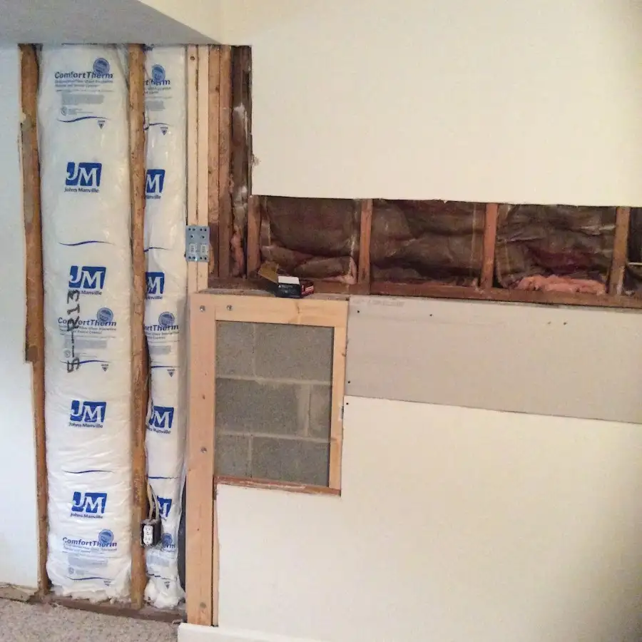Wall insulation replacement during Structural Drying in Connellsville